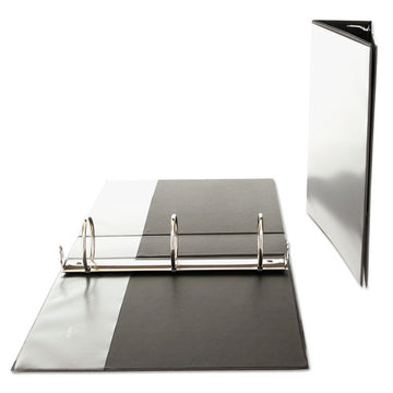 Universal® Economy Round Ring View Binder, 3 Rings, 3" Capacity, 11 X 8.5, Black freeshipping - TVN Wholesale